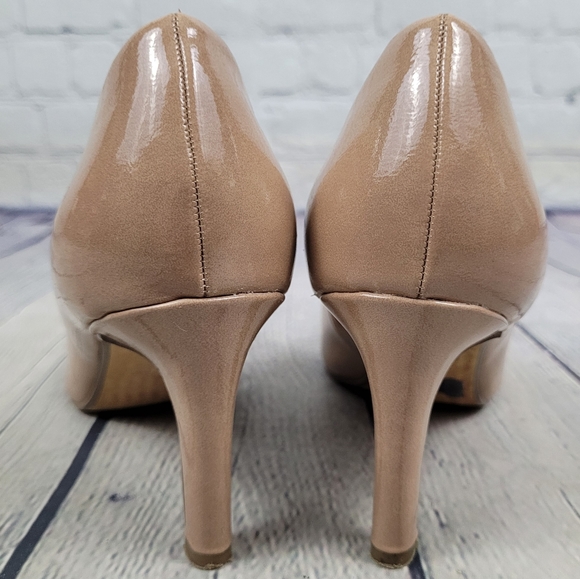 MARCO TOZZI | faux patent leather neutral heels pumps - Picture 6 of 10